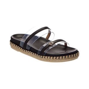 Baldinini Leather Sandal, Black